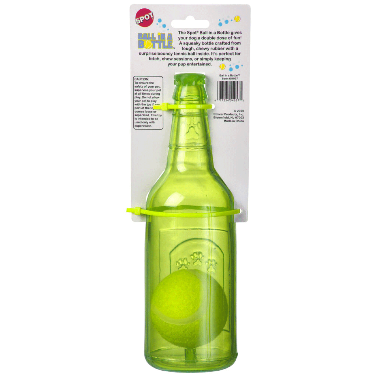 SPOT by Ethical Products Ball In A Bottle Squeaky Dog Toy SPOT by Ethical Products Ball In A Bottle Squeaky Dog Toy